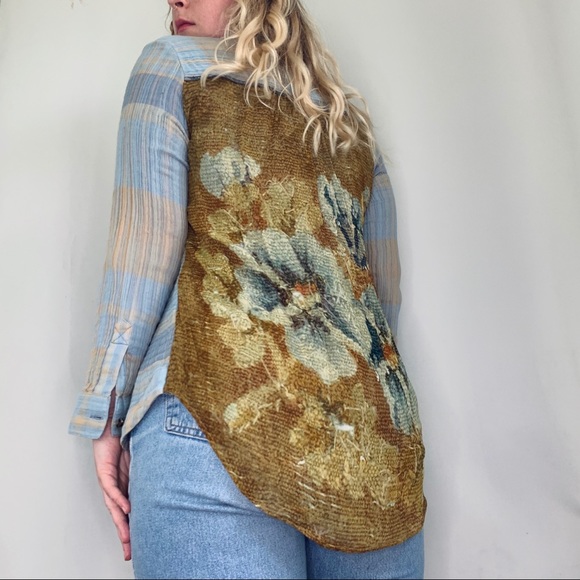 Boho Plaid Button Up - Picture 4 of 4